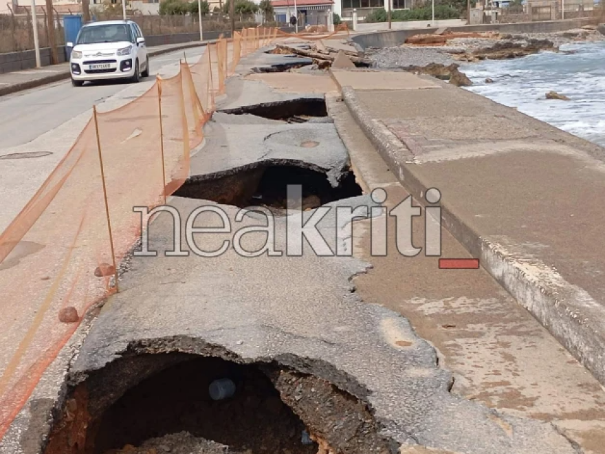 «Βομβαρδισμένο τοπίο» το παραλιακό μέτωπο στον Δήμο Χερσονήσου
