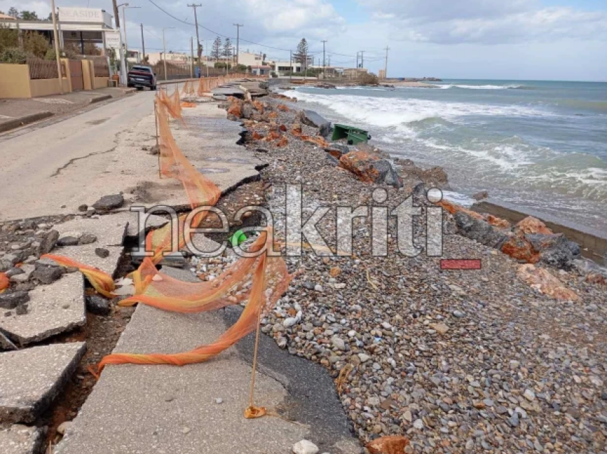 «Βομβαρδισμένο τοπίο» το παραλιακό μέτωπο στον Δήμο Χερσονήσου
