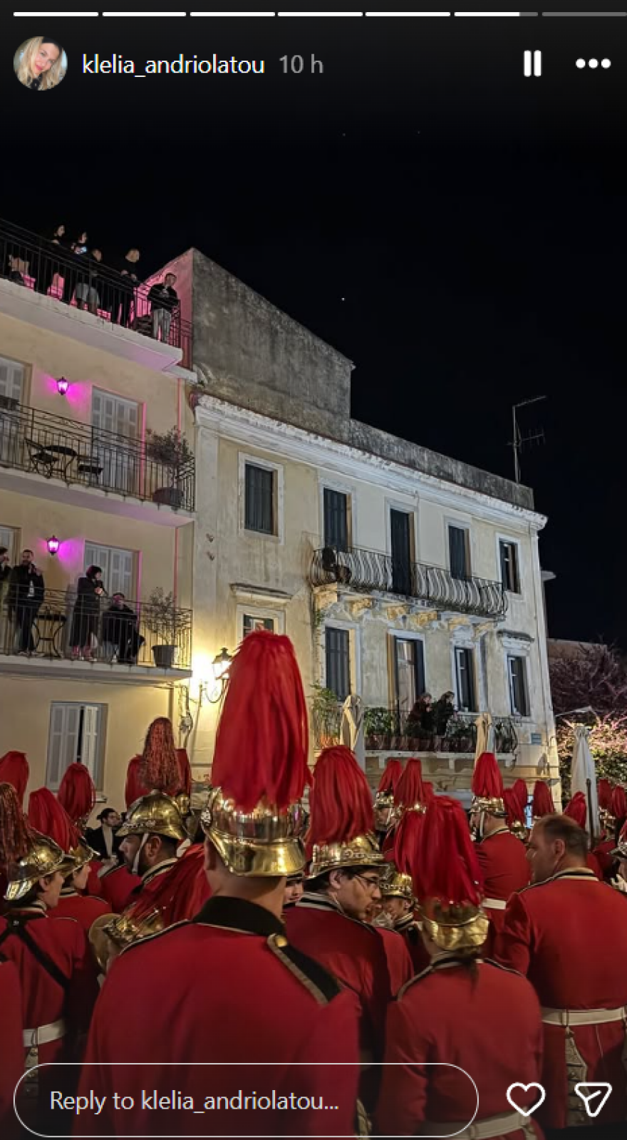 Η Κλέλια Ανδριολάτου περνάει το Πάσχα στην Κέρκυρα