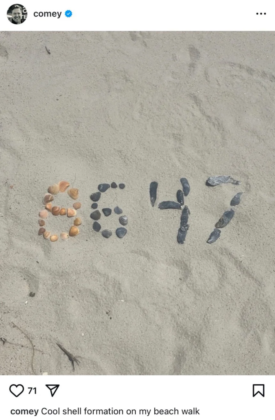 CNN: Ο πρώην διευθυντής του FBI, Τζέιμς Κόμεϊ, κατηγορείται για απειλή στον Τραμπ μέσω... φωτογραφίας 