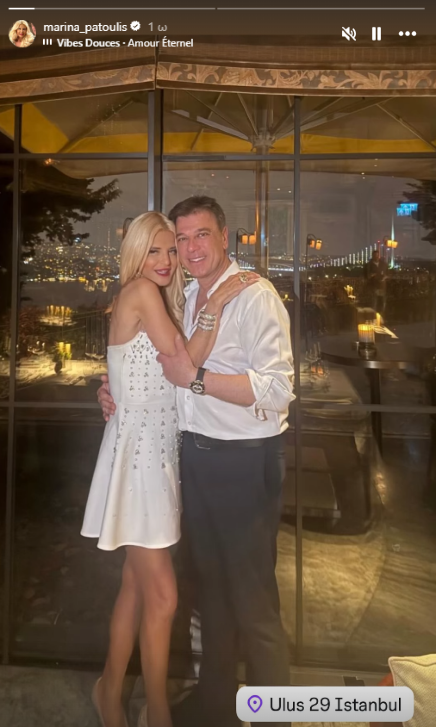 Μαρίνα Σταυράκη: Η βραδινή έξοδος με μίνι φόρεμα στην Κωνσταντινούπολη με τον Τούρκο σύντροφό της, δείτε φωτογραφίες