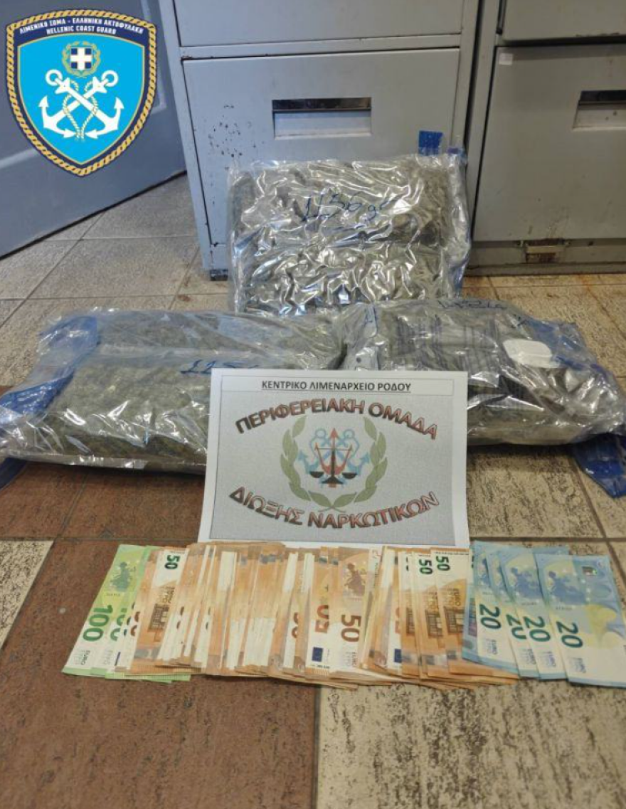 Χειροπέδες σε 27χρονο στη Ρόδο που είχε στις βαλίτσες του 3,5 κιλά κάνναβης
