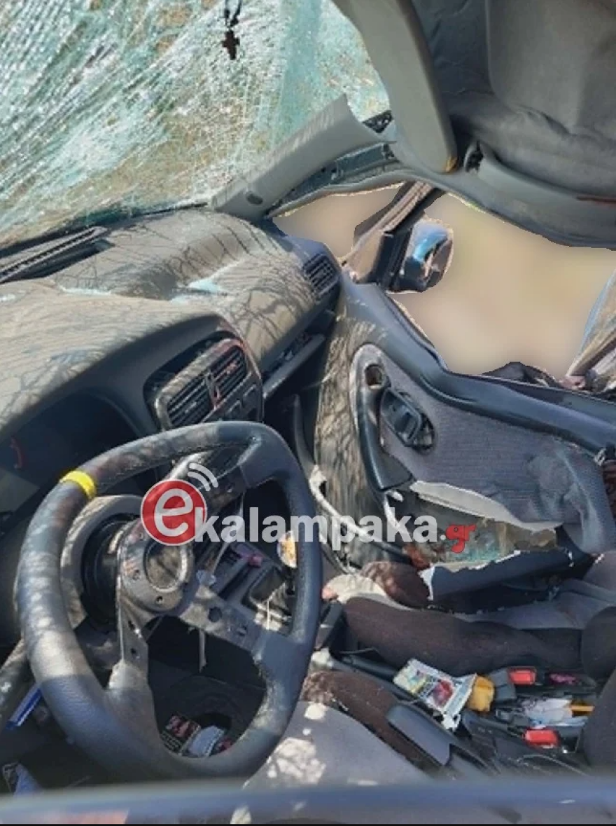 Νεκρός 22χρονος σε τροχαίο στην Καλαμπάκα, νοσηλεύεται στη ΜΕΘ ο 23χρονος οδηγός του αυτοκινήτου