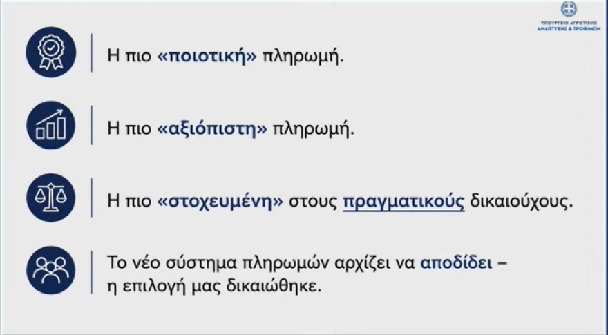 Στοχευμένες και αξιόπιστες αγροτικές πληρωμές στους πραγματικούς δικαιούχους, το μήνυμα Χατζηδάκη, Σχοινά, Πιτσιλή – Τι αλλάζει