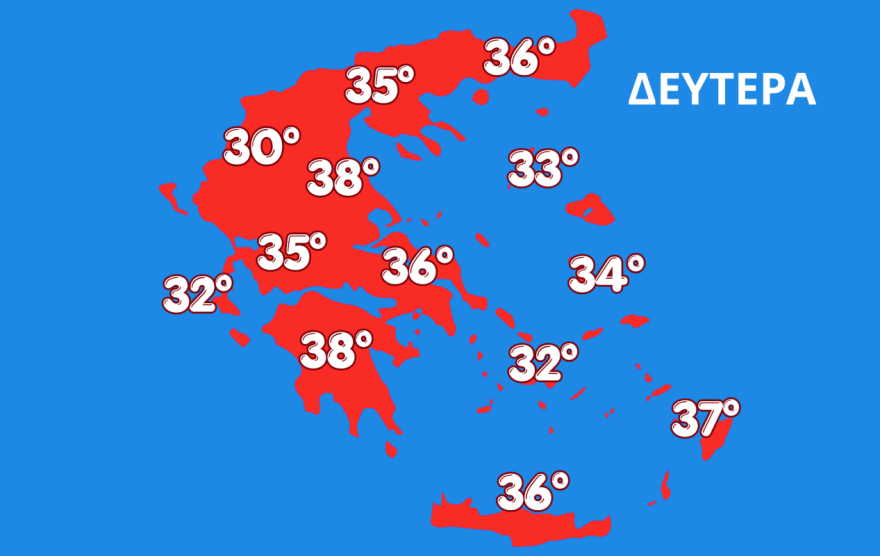 Καιρός: Έρχεται θερμή εισβολή με σκόνη από τη νέα εβδομάδα, μέχρι και τους 39°C ο υδράργυρος