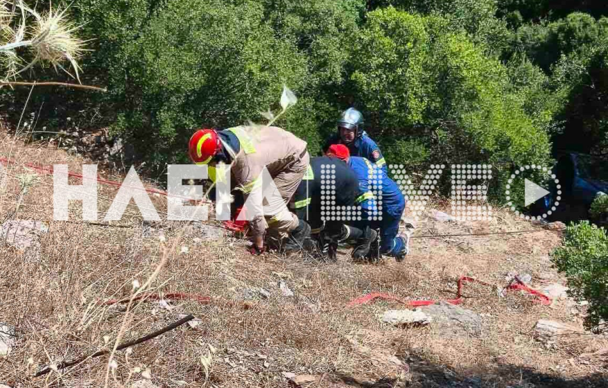 Αυτοκίνητο έπεσε σε γκρεμό 30 μέτρων στην Ανδρίτσαινα, τραυματίστηκε η 32χρονη οδηγός του