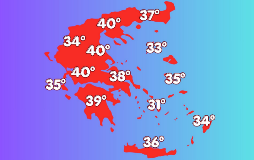 Στους 40 βαθμούς η θερμοκρασία το Σαββατοκύριακο, επιστρέφουν τα ισχυρά μελτέμια, η πρόγνωση Τσατραφύλλια στο protothema