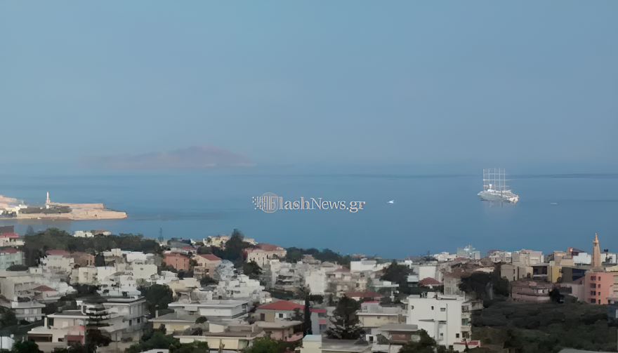 Στα Χανιά το μεγαλύτερο ιστιοφόρο κρουαζιερόπλοιο του κόσμου, δείτε φωτογραφίες