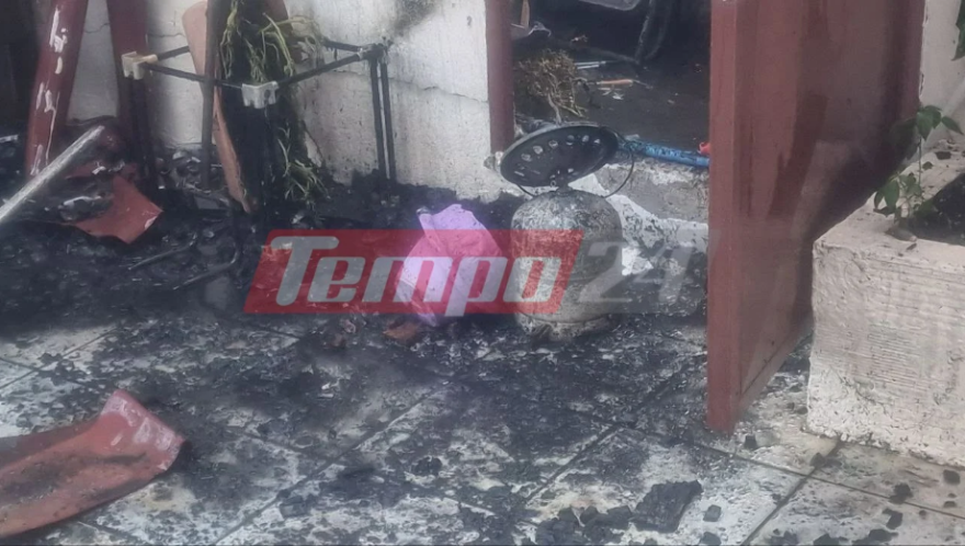 Έκρηξη φιάλης υγραερίου σε σπίτι στην Πάτρα: Γυναίκα πρόλαβε να βγει πριν τυλιχθεί στις φλόγες η κουζίνα