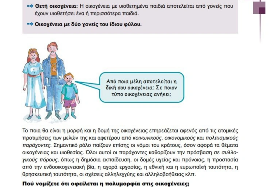 Σχολικά βιβλία για μαθητές Β' και ΣΤ' Δημοτικού παρουσιάζουν οικογένειες με γονείς ίδιου φύλου - Μαρινάκης: Ο πατέρας είναι πατέρας, η μητέρα είναι μητέρα