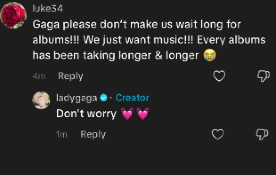 Η Lady Gaga άφησε να εννοηθεί ότι θα κυκλοφορήσει νέα μουσική με ένα σχόλιό της στα social media
